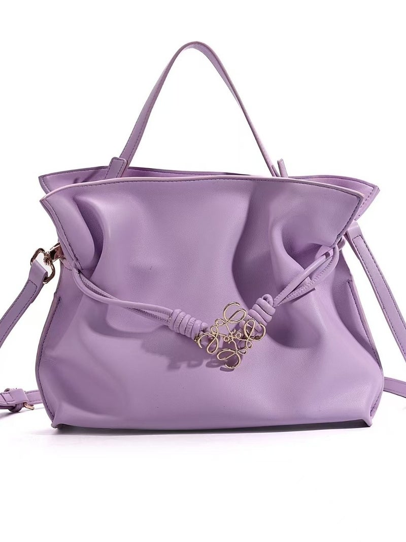 2026 Spring Fashion Drawstring Lucky Bag Shoulder Crossbody Bucket Bag Versatile Pleated Women'S Bag - Image 4