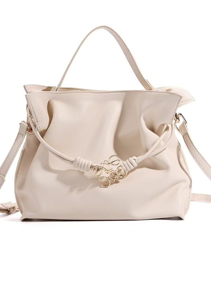 2026 Spring Fashion Drawstring Lucky Bag Shoulder Crossbody Bucket Bag Versatile Pleated Women'S Bag - Image 3