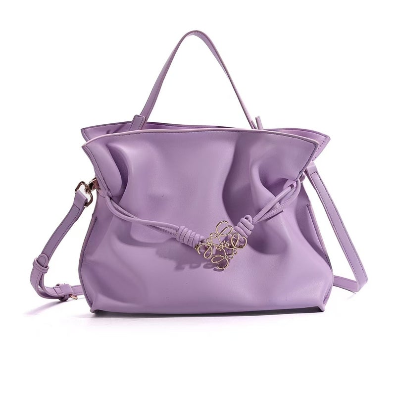 2026 Spring Fashion Drawstring Lucky Bag Shoulder Crossbody Bucket Bag Versatile Pleated Women'S Bag - Image 1