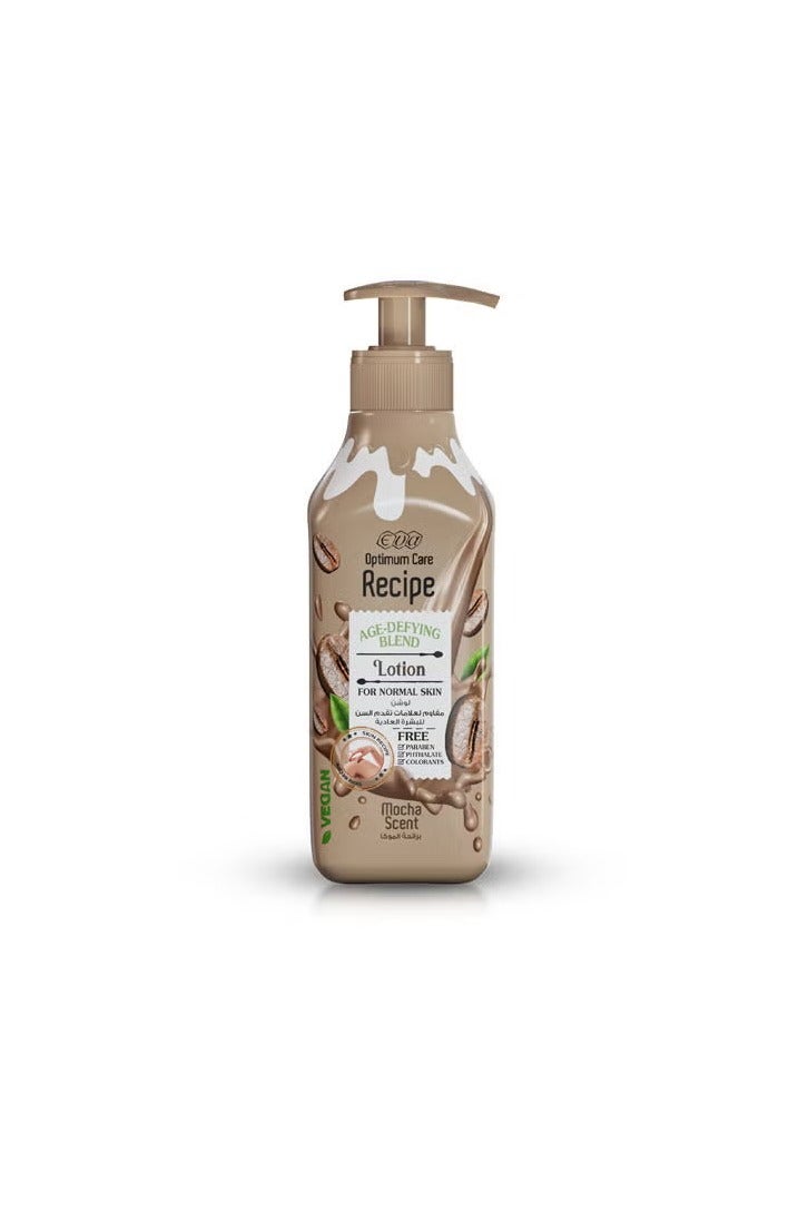 Eva Optimum Care Recipe Age Defying Blend Lotion For Normal Skin Mocha Scent