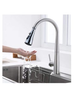 Excefore 360 degree Swivel Faucet Tap Aerator,with 3 Water Outlet Modes,Water Saving Splash Proof Kitchen Bathroom Head Sink Spout,Apply to 22 to 24mm Tap Spray Head (Sliver)  - Image 2