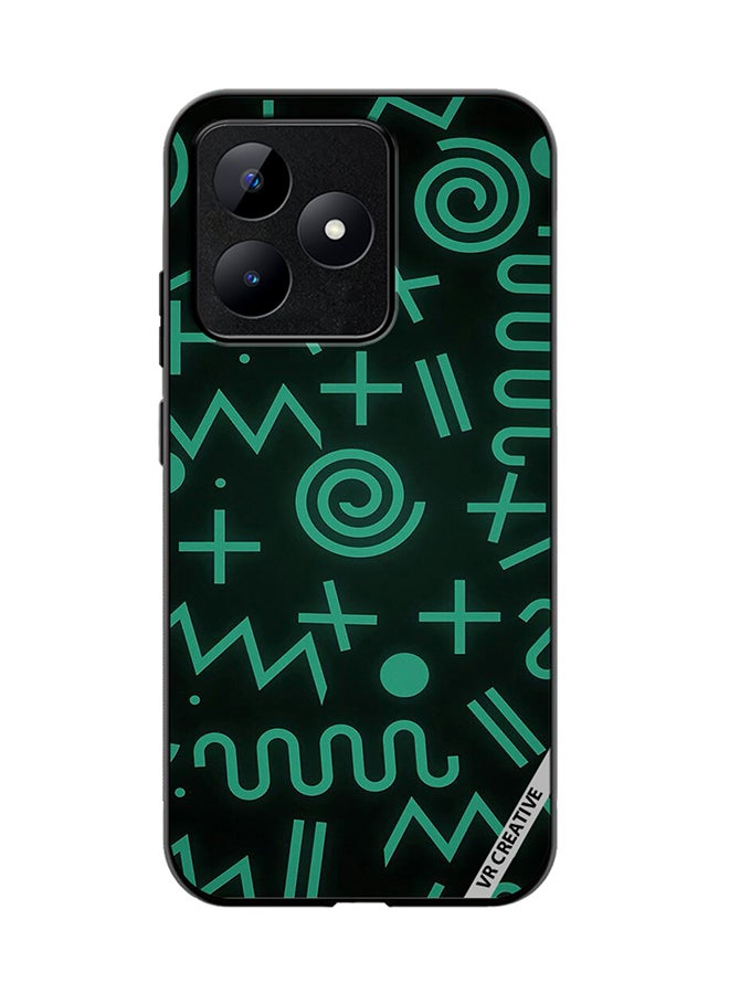 VR CREATIVE Protective Case Cover For Realme C53 Geometry Shapes Abstract Design Multicolour - Image 1