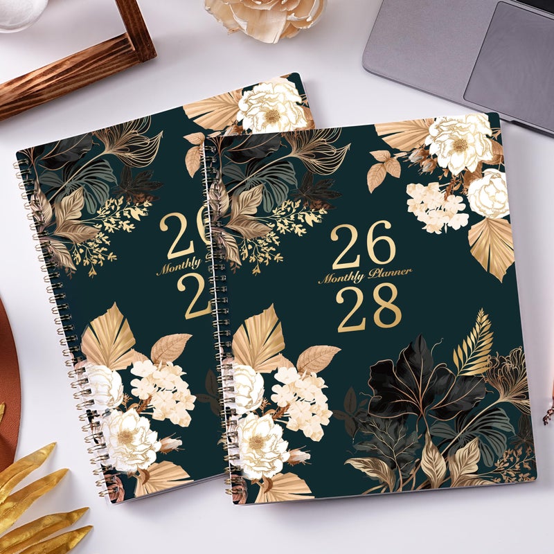 Vindora 2026-2028 Monthly Planner - July 2026 - June 2028, 2 Year Monthly Calendar 2026-2028, 9" Ã— 11" Calendar Planner, 24 Months, Tabs, Back Pocket, Twin-Wire Binding, Note Pages - Image 2