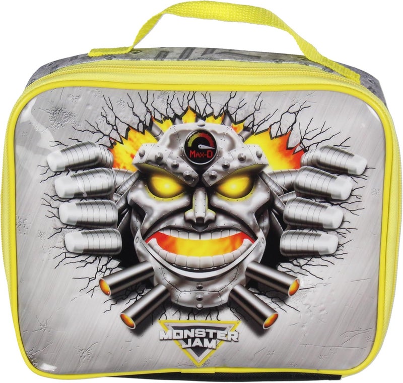 INTIMO Monster Jam MAX-D Monster Truck 5 PC Backpack Lunch Box Water Bottle Icepack Charm - Image 5