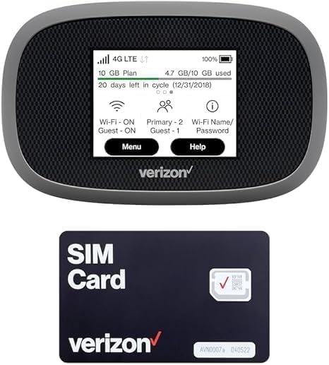EVDO-LINK Verizon Wireless Jetpack Inseego MiFi 8800L | Free VPN Mobile Hotspot for Travel | 4G Mobile Portable WiFi | Unlocked Globally | Near 5G Speed up to 1200 Mbps | EVDO-LINK Bundle - Verizon Sim Card - Image 1