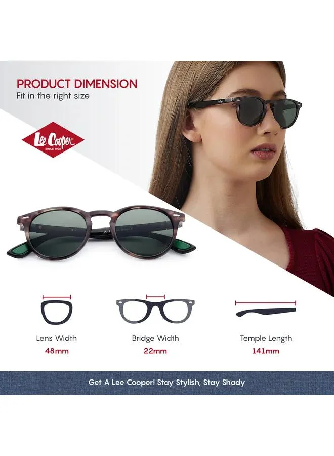 Lee Cooper Polarized Sunglasses G15 Frame Tortoise Tortoise Mirror Lens 48mm  - LC1216C03