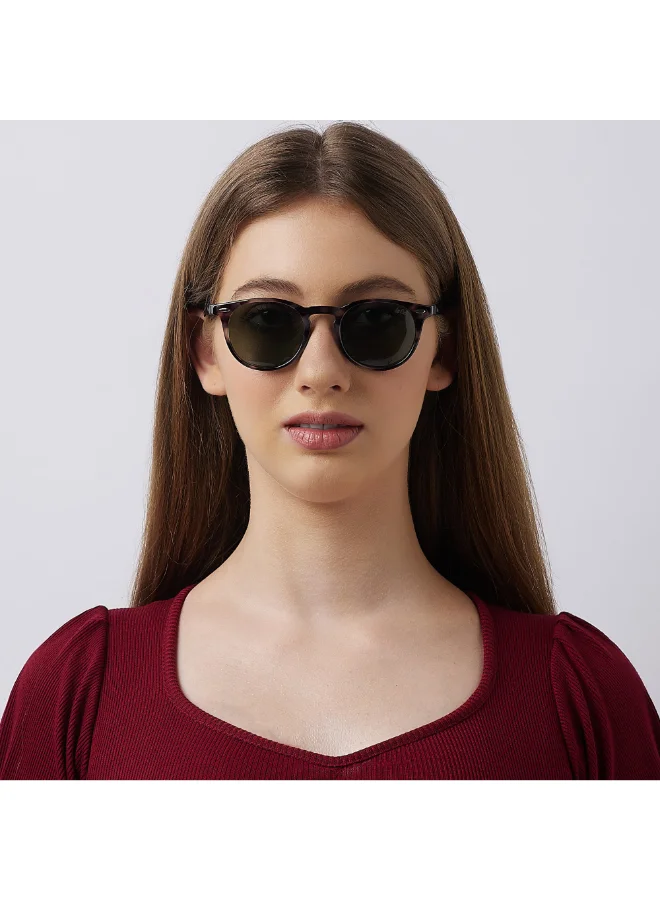 Lee Cooper Polarized Sunglasses G15 Frame Tortoise Tortoise Mirror Lens 48mm  - LC1216C03