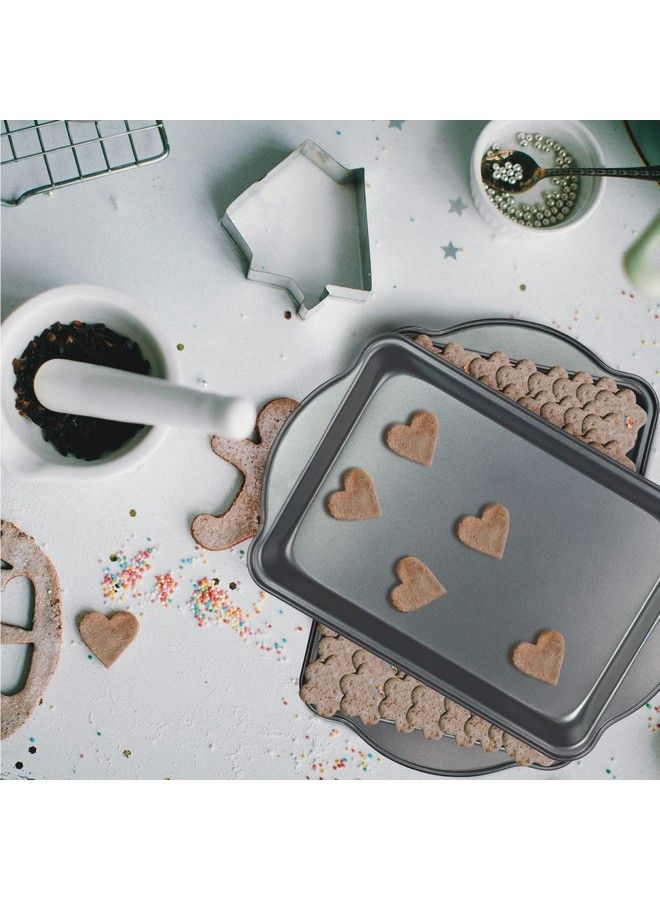 DecorRack صينية خبز غير لاصقة 15 × 10 بوصة صينية لفائف الجيلي وصينية خبز الكعك أدوات خبز ثقيلة للفرن (عبوة من 1) - Image 4