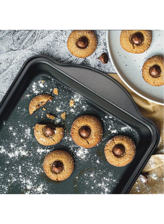 DecorRack صينية خبز غير لاصقة 15 × 10 بوصة صينية لفائف الجيلي وصينية خبز الكعك أدوات خبز ثقيلة للفرن (عبوة من 1) - Image 5