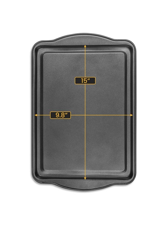 DecorRack صينية خبز غير لاصقة 15 × 10 بوصة صينية لفائف الجيلي وصينية خبز الكعك أدوات خبز ثقيلة للفرن (عبوة من 1) - Image 3