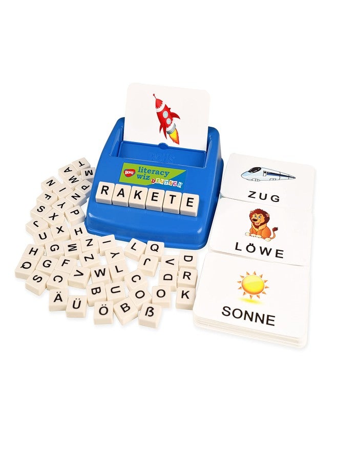 BOHS German and English Literacy Wiz Fun Game - See and Hide Spelling - Prek Classroom Learning Educational Toys - Image 2