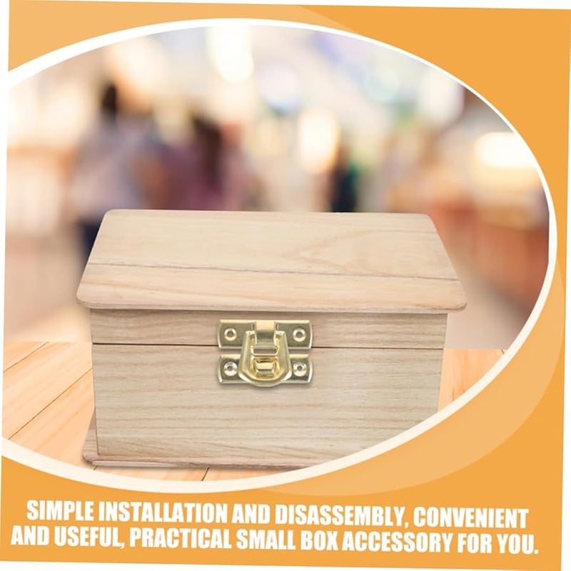 Vintage Antique Style Jewelry Box Hasp Locks Buckle Latch Hardware 5 Pack Easy Install - Image 4