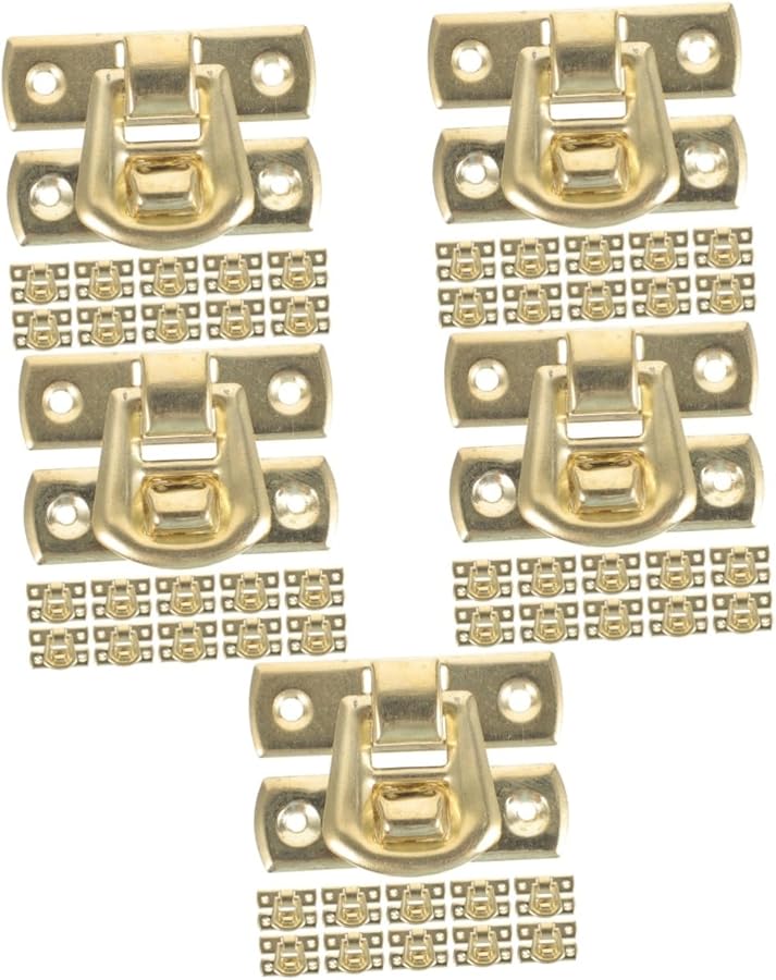 Vintage Antique Style Jewelry Box Hasp Locks Buckle Latch Hardware 5 Pack Easy Install - Image 1