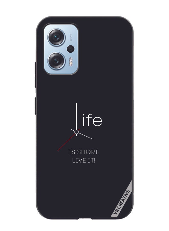 VR CREATIVE غطاء حماية لهاتف Xiaomi Poco X4 GT بتصميم حياة قصيرة متعدد الألوان - Image 1