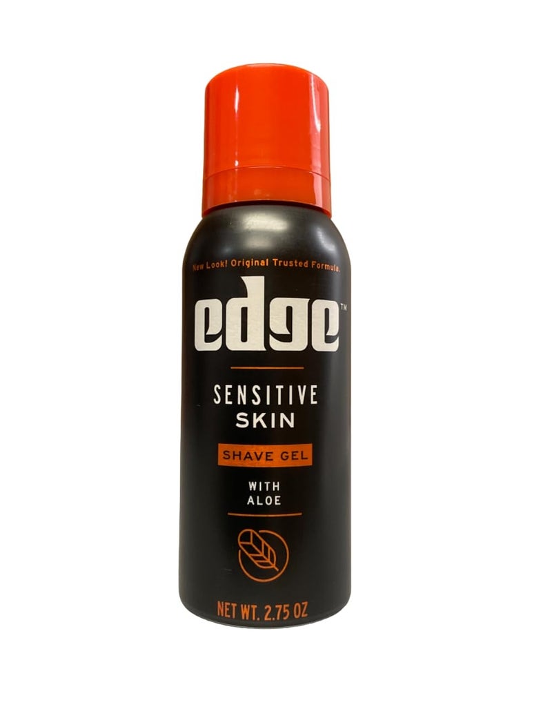 Edge Shave Gel, Sensitive Skin with Aloe 2.75 oz (Pack of 2) - Image 1