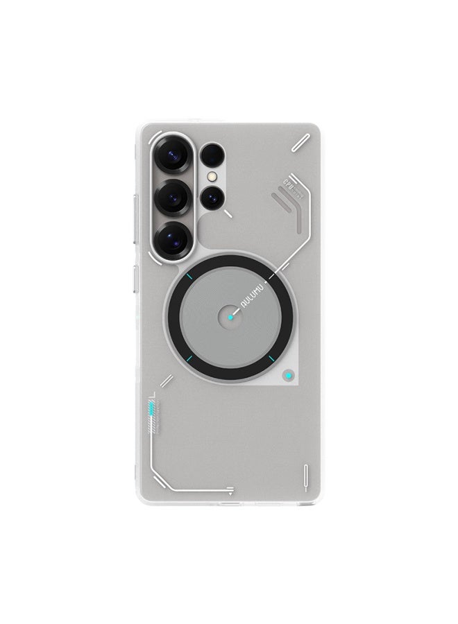 aurumé Aulumu S25 Full Coverage Phone Case For Samsung S25 Ultra, Semi-Transparent Luminous Magnetic Phone Case With Dual Heat Dissipation, Magsafe Compatible Protective Case, Semi-Transparent White - Image 5