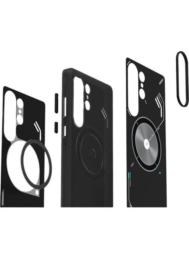 aurumé Aulumu S25 Full Coverage Phone Case For Samsung S25 Ultra, Semi-Transparent Luminous Magnetic Phone Case With Dual Heat Dissipation, Magsafe Compatible Protective Case, Semi-Transparent White - Image 1