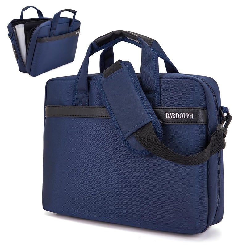 BARDOLPH Heavy Duty Accordian File Organizer with Handle (Blue) - Image 1
