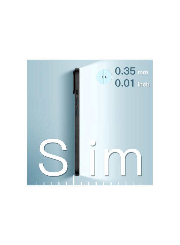 JETech Ultra Slim (0.35mm Thin) Case for iPhone 13, 6.1-Inch, Camera Lens Cover Full Protection, Lightweight, Matte Finish PP Hard Minimalist Case, Support Wireless Charging (Black) - Image 2