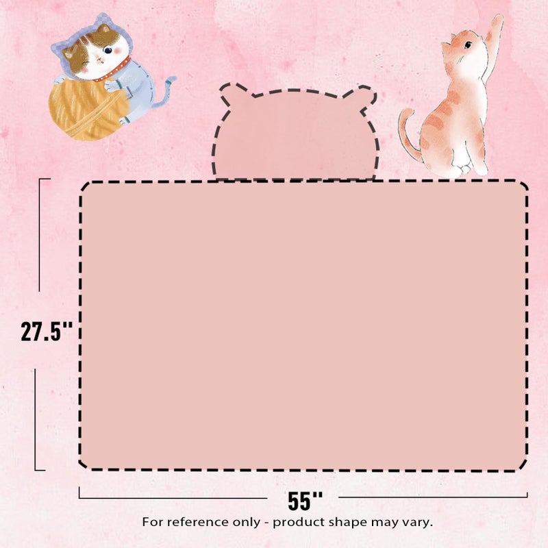 IFaryMes Toddler Bath Towel Baby Towels with Hood 27.5"X55" Ultra Absorbent Soft Bathrobe Blanket Kids Shower Towel for Girls and Boys(Pink Cat) - Image 3
