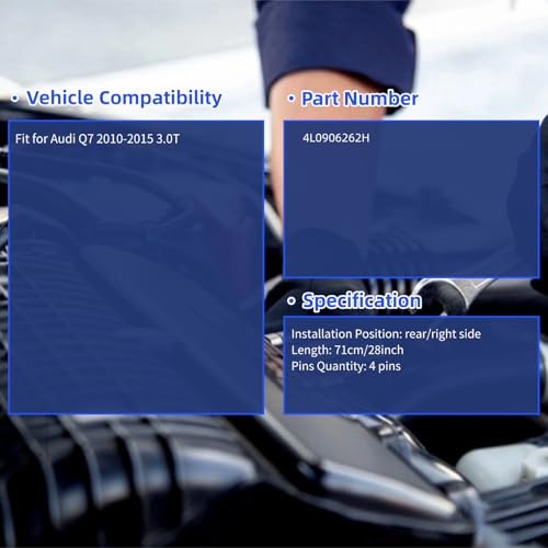 McrGinly Rear Downstream Oxygen Sensor Compatible with Audi 2010-2015 Q7 3.0T 4L0906262H - Image 2