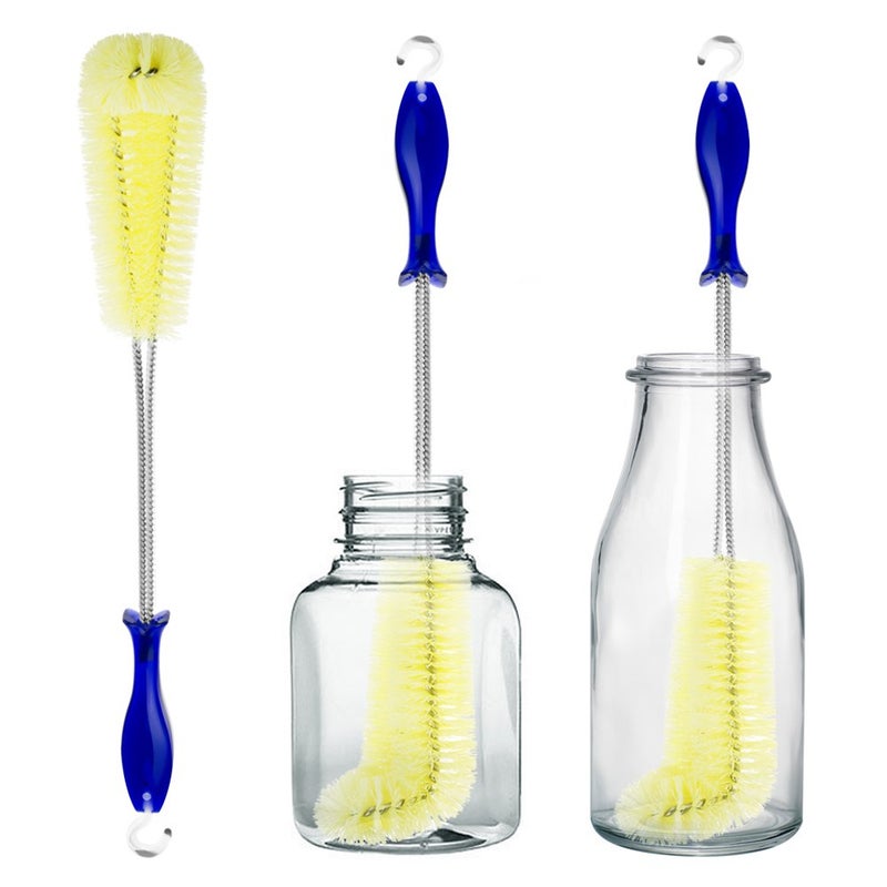 FRMARCH Long Bottle Brush Cleaner -16" Bottle Cleaning Brush Flexional Water Bottle Cleaner Washer Tool for Water Bottles,Cup,Tumblers or Wine Stemware - Image 1