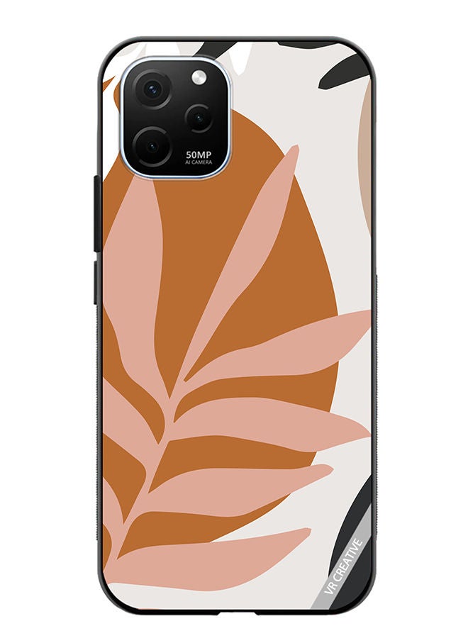 VR CREATIVE Protective Case Cover For Huawei Enjoy 50z Leaf Tropical Design Multicolour - Image 1