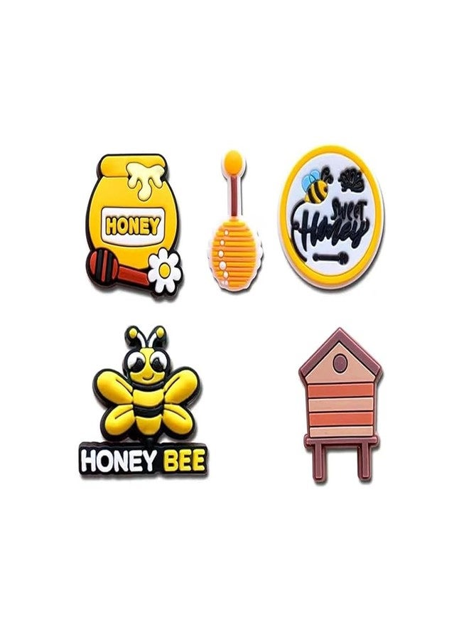 BOWNDY Different Shape Shoe Charms for Clog Decoration, Cute Pin, Bulk Pack, Random Assortment, Plastic, goldstone - Image 4