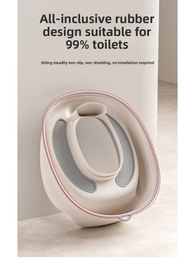 ORiTi Toilet Seat, Baby Sitting Toilet Seat, Baby Increasing Seat Cushion, Baby Sitting Toilet - Beige - Image 2