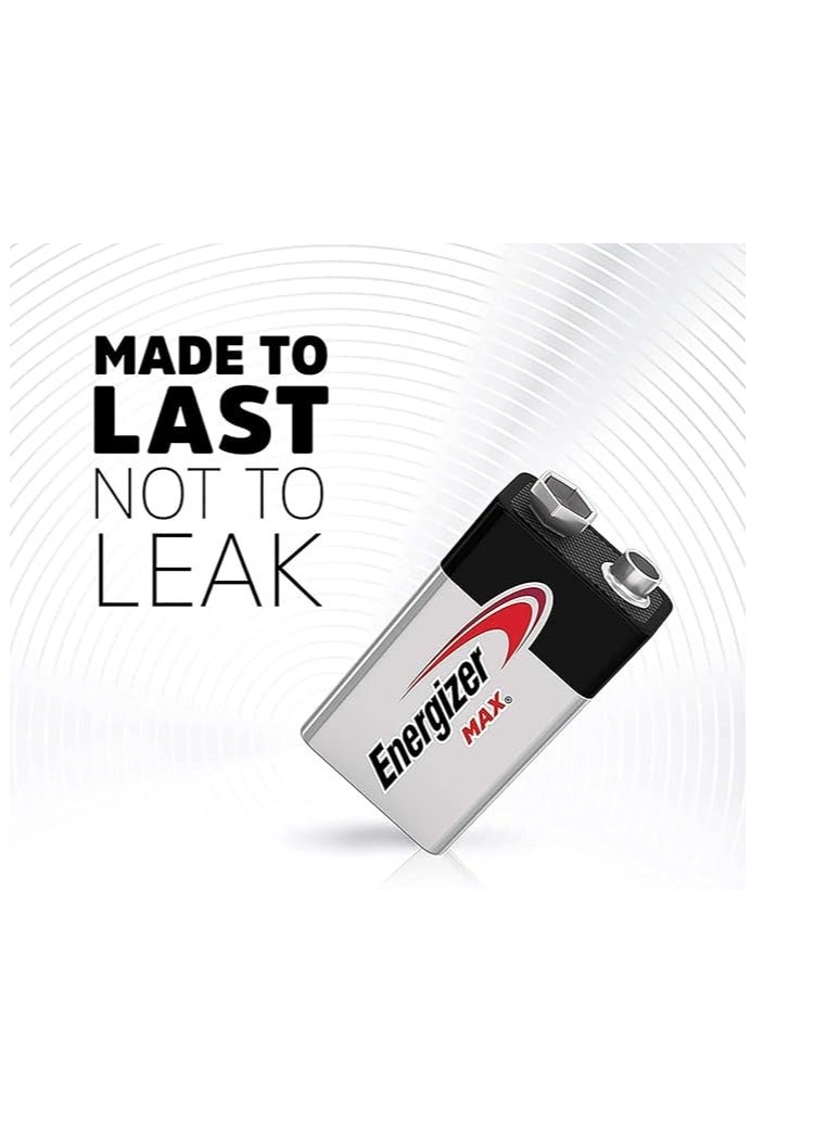 Energizer Energizer Max Alkaline 9V batteries Pack Of 1  - Image 2
