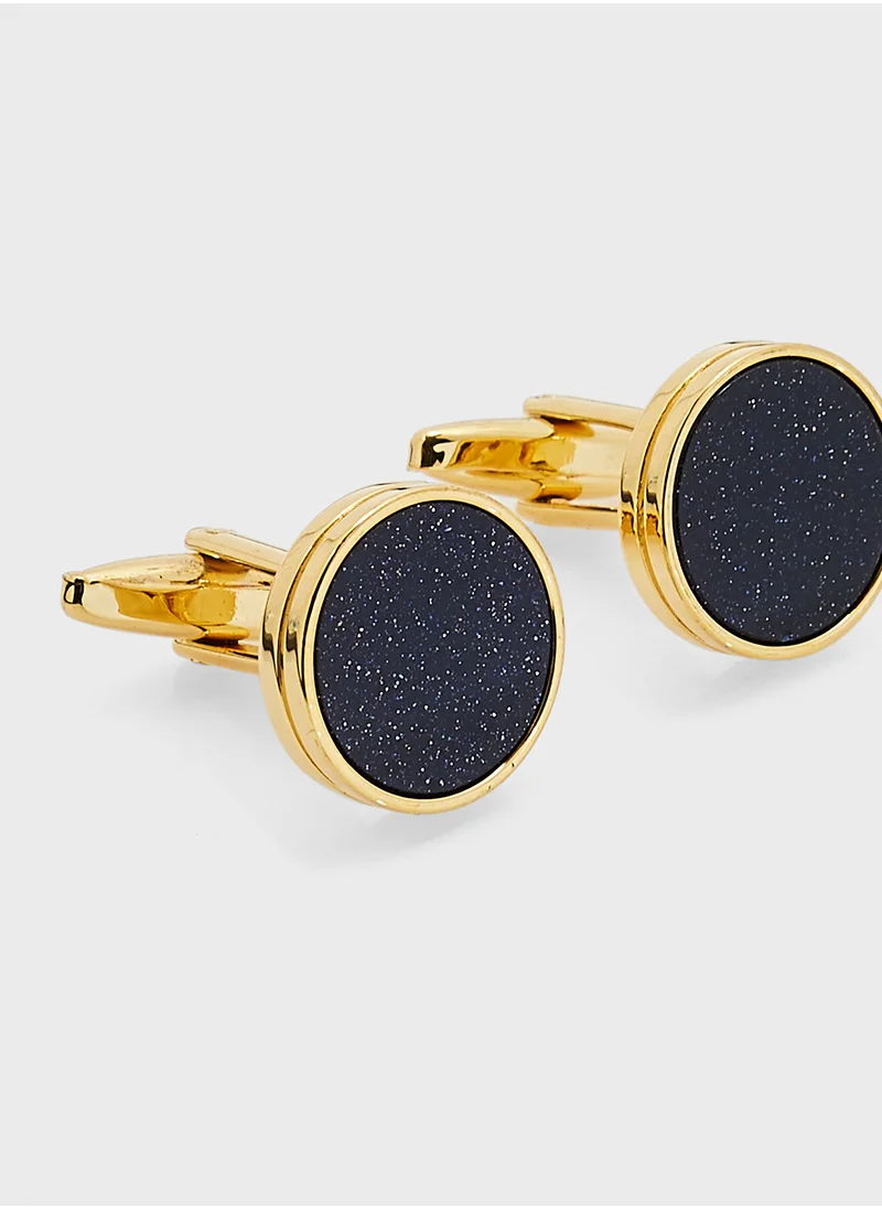 روبرت وود Midnight Sky Round Cufflinks