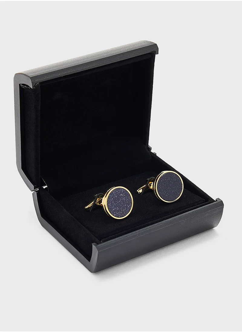 روبرت وود Midnight Sky Round Cufflinks
