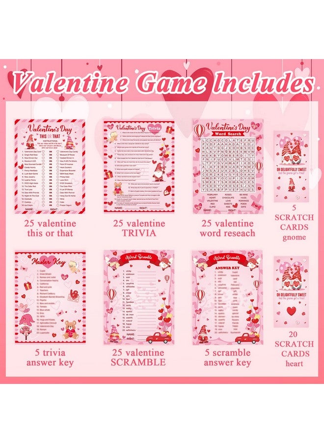 Chinco 127 Pcs Valentine‘s Day Games Cards Bingo Game for Adults Kids Valentine‘s Day Party with Pencil Trivia Classroom Activities Valentine Gifts Boys Girls Birthday Party Supplies - Image 2