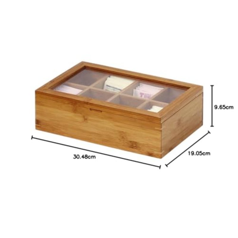 TB1323 Bamboo Tea Box, Natural - Image 5