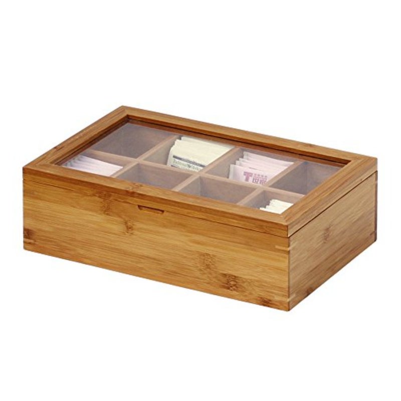 TB1323 Bamboo Tea Box, Natural - Image 4
