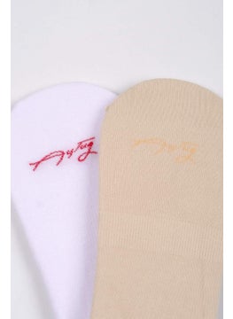 Aytuğ Women's Cotton 2 Pairs Special Boxed Ballet Socks - 31354-3  - Image 5