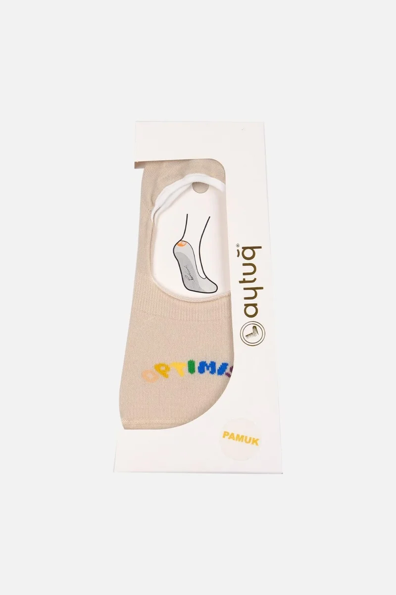 Aytuğ Women's Cotton 2 Pairs Special Boxed Ballet Socks - 31354-3