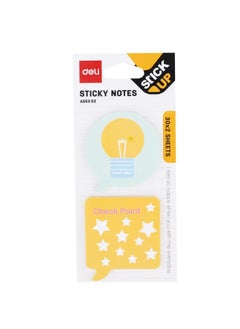 Deli 60-Piece Printed Design Sticky Notes Multicolour  - Image 1
