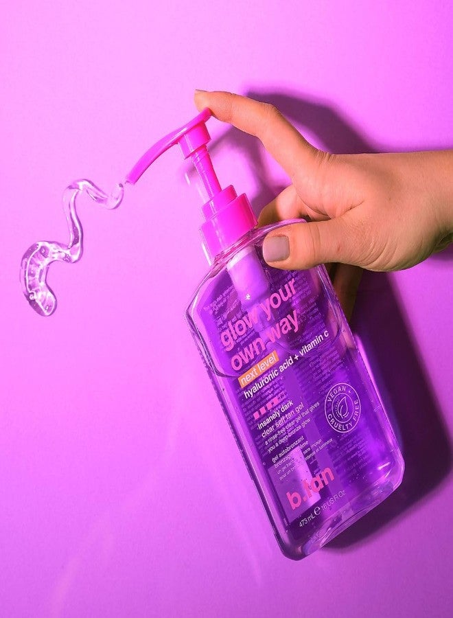 b tan جل تان ذاتي داكن بشكل جنوني من b.tan | تألق بطريقتك الخاصة - أفضل لوشن تان غير قابل للنقل، برونز سريع للغاية، بدون رائحة مزيفة، 16 أونصة سائلة - Image 3