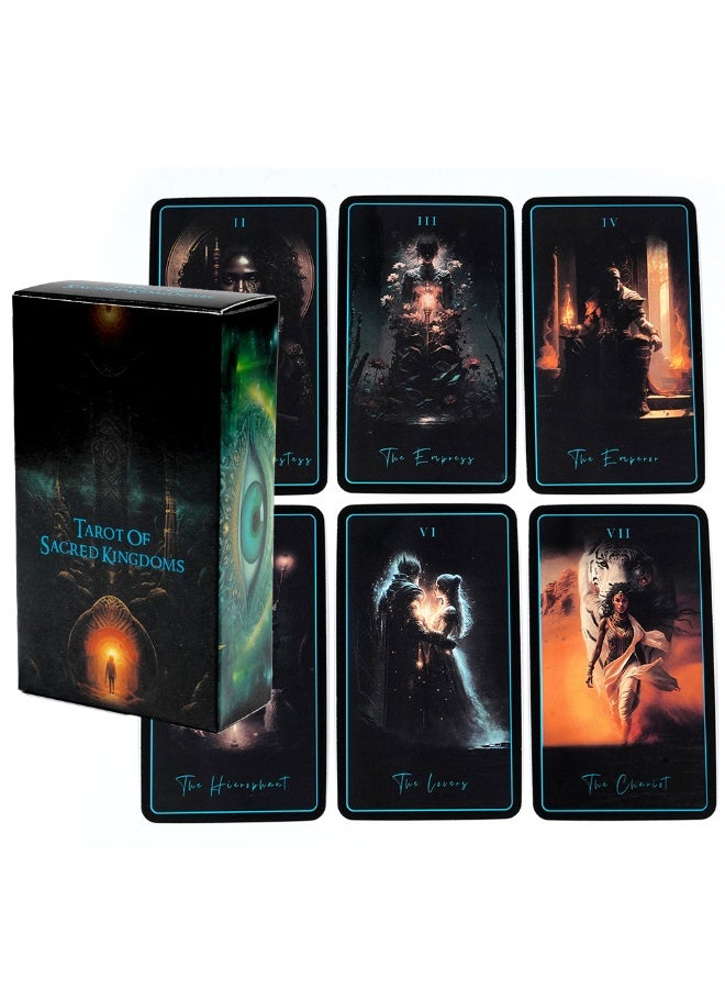 NIBEMINENT New 78 cards - "Divination Tarot Cards of the Holy Kingdom" Tarot card series - Cards for resonating with spirit and energy - Earth and Moon magic cards - Image 2