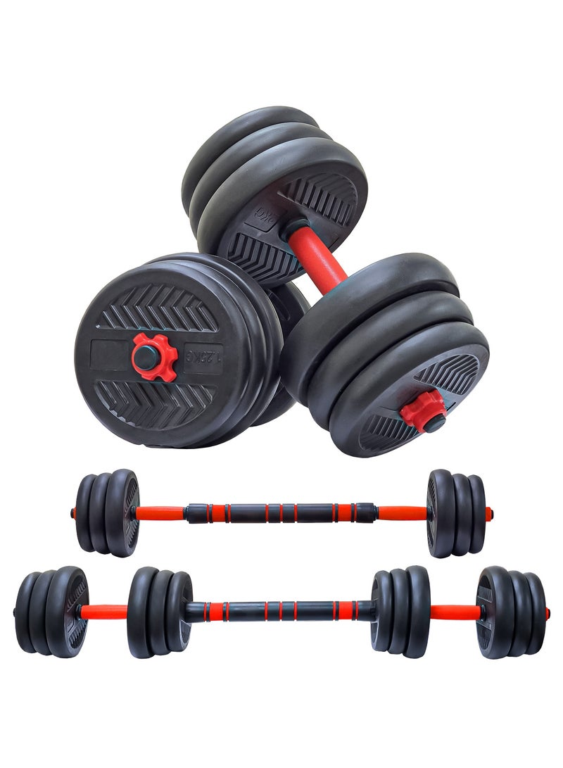 Allure Sphere Sphere Dumbbell Set Adjustable Weights Plates With Barbell 5Kg, 7.5Kg, 10Kg In Pair- Durable Training Set - Strength Training & Home Gym Workouts For Men & Women) - Image 1