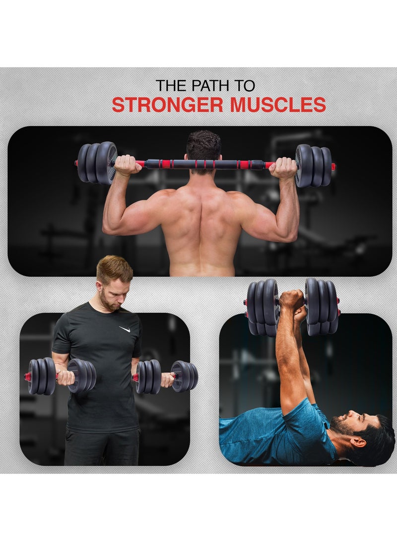 Allure Sphere Sphere Dumbbell Set Adjustable Weights Plates With Barbell 5Kg, 7.5Kg, 10Kg In Pair- Durable Training Set - Strength Training & Home Gym Workouts For Men & Women) - Image 5