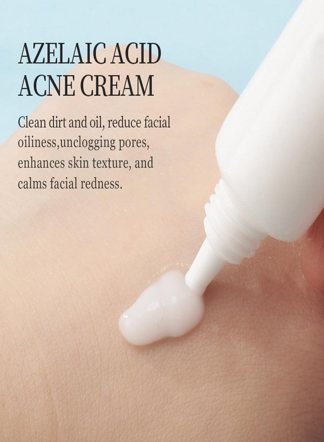 Grospe 14% Azelaic Acid Acne Cream for Face,14% Azelaic Acid With Hyaluronic Acids for Face Redness Smooth, Anti Acne Breakouts Azelaic Acid Serum Balance Excess Oil & Soothing No Irritation - Image 3