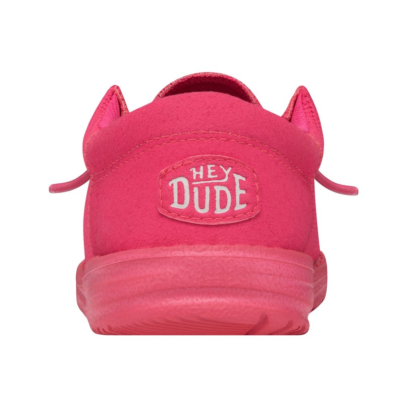 HEYDUDE Boy's Wally-Youth Funk Mono Electric Pink Size 2 | Youth's Shoes | Youth Slip-on Loafers | Comfortable & Light-Weight - Image 5