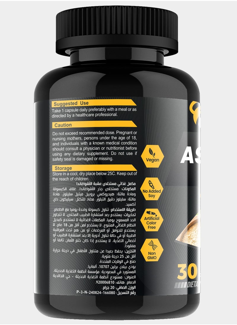 Body Builder Organic Ashwagandha Root Powder 500 mg- 30 Tablets  - Image 2