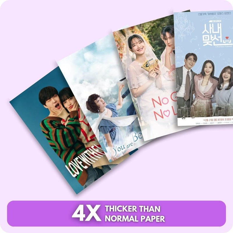 auraposter Paper Korean Drama Dramacore Aesthetic Wall Collage Kit 40-Piece Mini Posters Set (15x10 cm) | K-Drama, C-Drama, J-Drama Inspired Wall Decor Glue Dots Included - Image 4