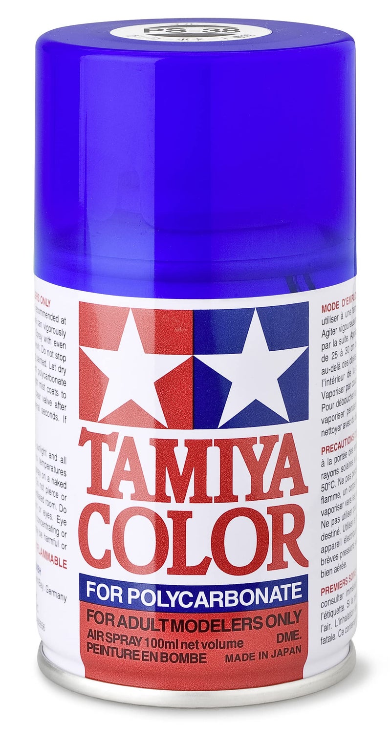 TAMIYA Polycarbonate Paint PS-38 Translucent Blue - Image 1