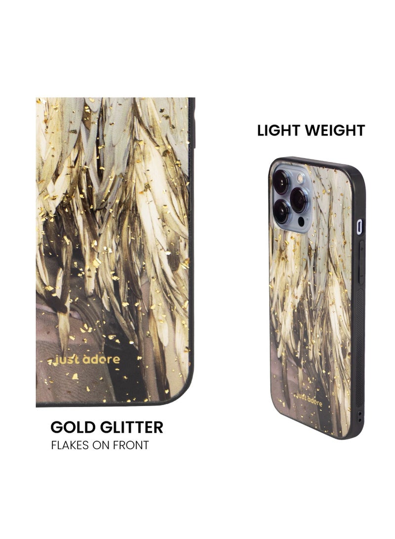 just adore Apple iPhone 13 Pro Max Case iPhone 13 Pro Max cover MegSafe Gold Glitter Case-Golden Eagle - Image 3