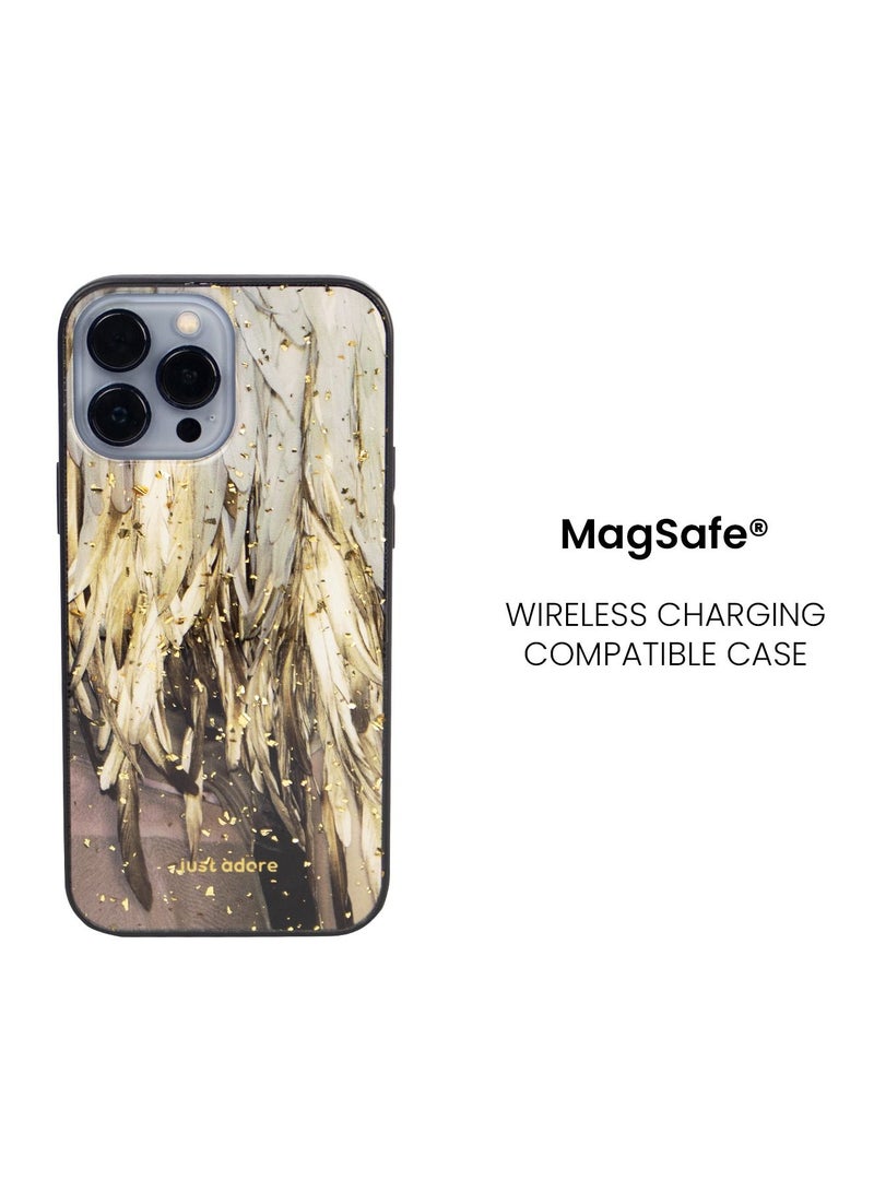 just adore Apple iPhone 13 Pro Max Case iPhone 13 Pro Max cover MegSafe Gold Glitter Case-Golden Eagle - Image 2