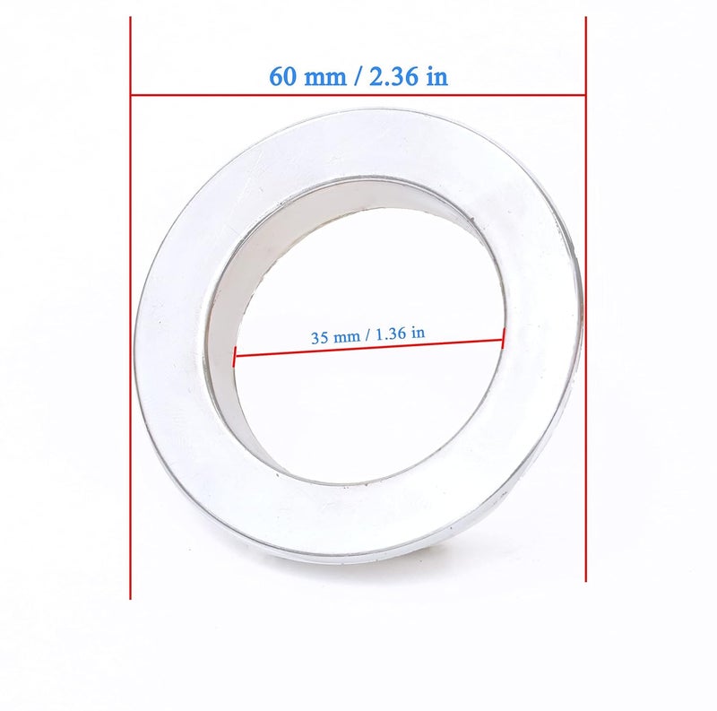 Xukuhoo Xukuhoo Plastic Fabric Grommet Curtain Eyelet Rings with Lock Silver Pack of 50 - Image 5